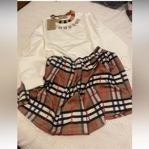 Designer inspired girls skirt set